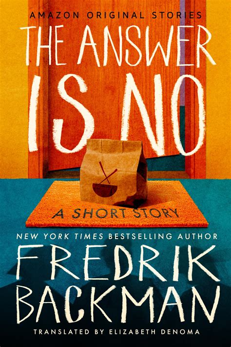The Answer Is No by Fredrik Backman [Book Review] - AshbyDodd