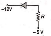 Of the diodes shown in the following diagrams, which one is reverse biased?