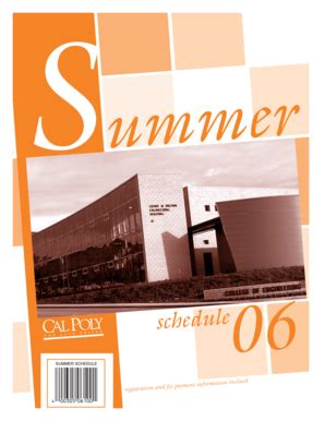 Fillable Online calpoly STUDENT PLANNING CALENDAR - Cal Poly San Luis ...