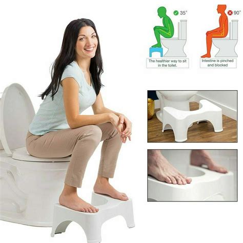 Bathroom/Toilet Aquatty Step Stool Potty Squat Aid for Constipation ...