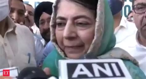 mehbooba mufti: J&K: Mehbooba Mufti attacks BJP for promoting film ‘The ...