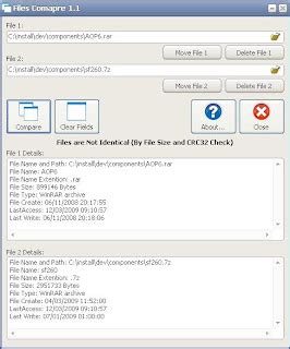 Comparing Files 的图像结果
