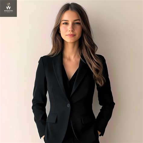 Black Suit for Women - Dressy Pant Suit, Two-Piece Women's Formal Wear ...