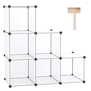 C&AHOME Cube Storage Organizer, 6-Cube Shelves Units, Closet Cabinet ...