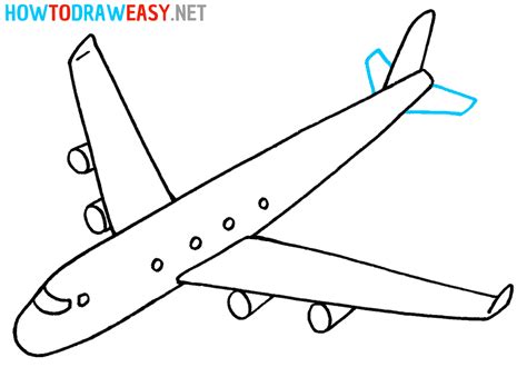 How to Draw a Plane - How to Draw Easy