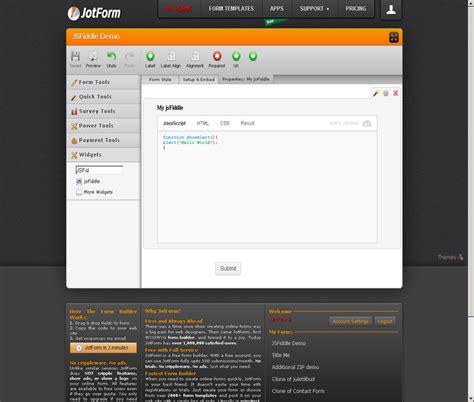 Image result for JS Fiffle