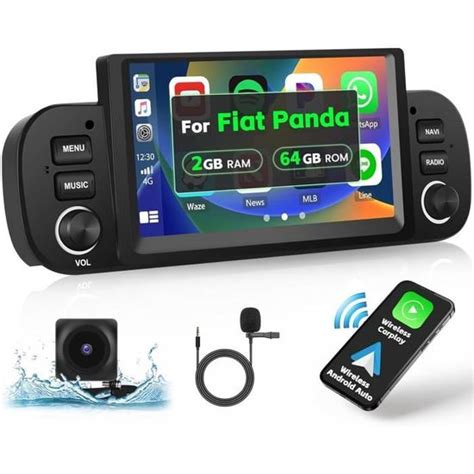 7" Auto radio CarPlay Per Fiat Panda easy 2017 2G 64G WIFI Android 13 WIFI Navi
