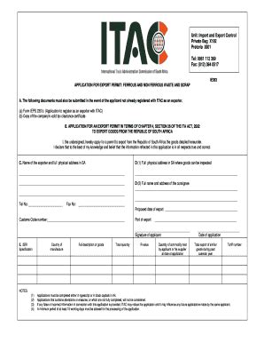 Image result for ITAC Form