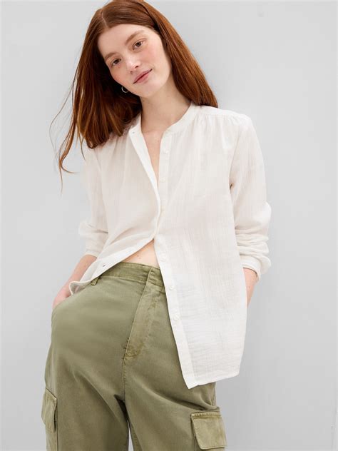 Knit Gauze Shirt at Alison Mclemore blog