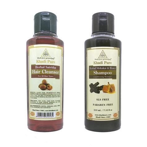 Buy Khadi Pure Satritha & Shikakai Honey SLS Shampoo/Hair Cleanser, 210 ...