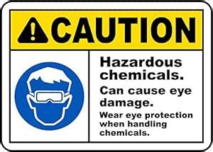 SRGInfotech UV printed Acrylic board |Caution Hazardous Chemicals Sign ...