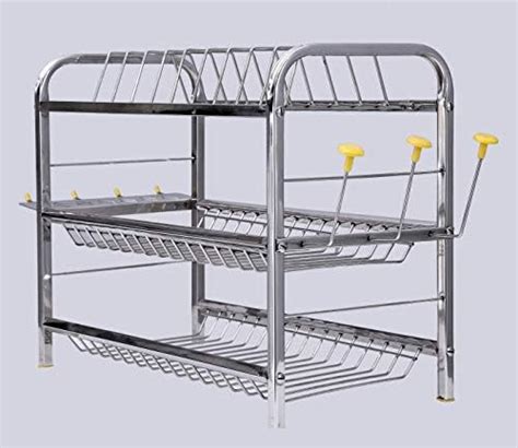Buy Palomino 3 Layer 18 Inch Kitchen Rack Wall Mount Stainless Steel ...