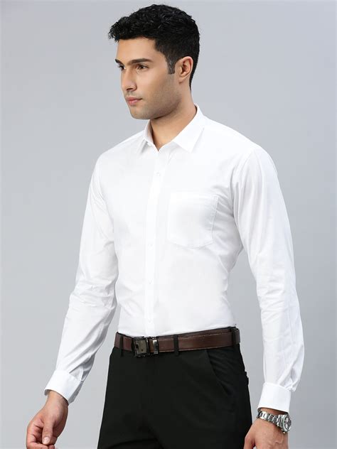 Mens Smart Fit Cotton White Shirt Challenge