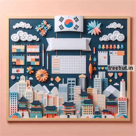 South Korea Bulletin Board Ideas, Door Posters and Classroom Activities