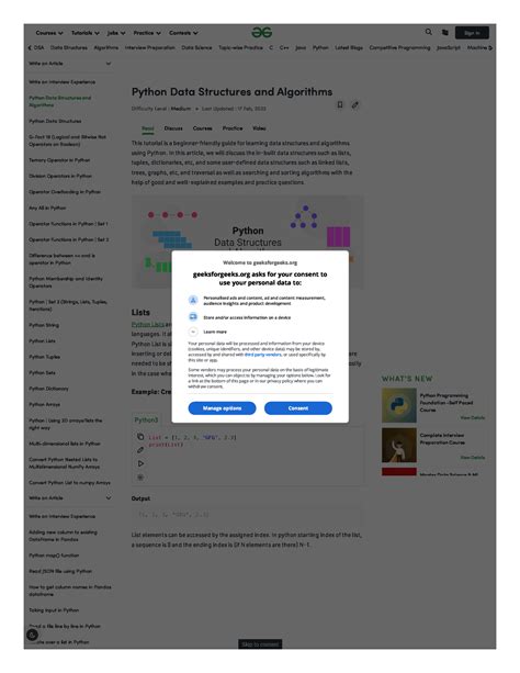 python data structures and algorithms - ####### Write an Article ...