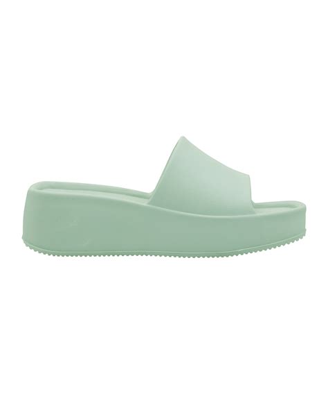 Sleek Mint Green Square-Toe Sliders for Women – DEBONGO