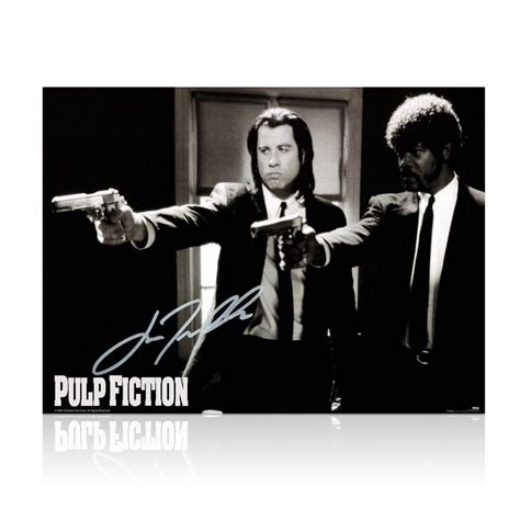 John Travolta Signed Pulp Fiction Poster 16x12 : Divine Intervention ...
