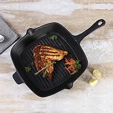 Buy Wonderchef Forza Cast-Iron Grill Pan, Pre-Seasoned Cookware ...