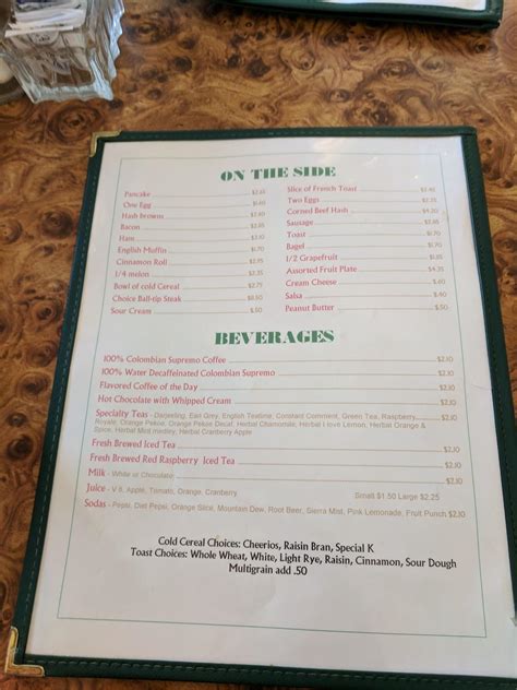 Menu at The Gathering Place Restaurant, Forest Hills, Cascade Rd SE