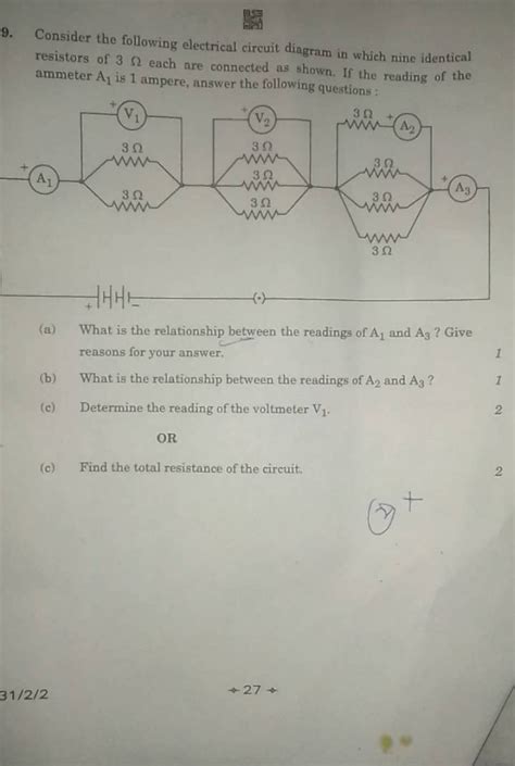 9. Consider the following electrical circuit diagram in which nine identi..