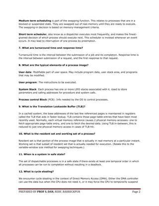 Operating System Interview Questions 的图像结果