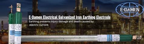 Buy E-Damen 1 Metre Gi Earthing Electrode for 4-5 Kilo watt Load ...