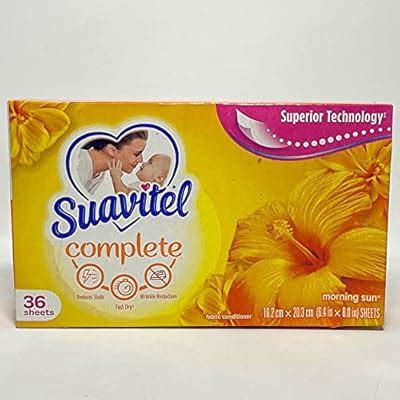 Buy Suavitel Complete Fabric Conditioner Softener Dryer Sheets Morning ...