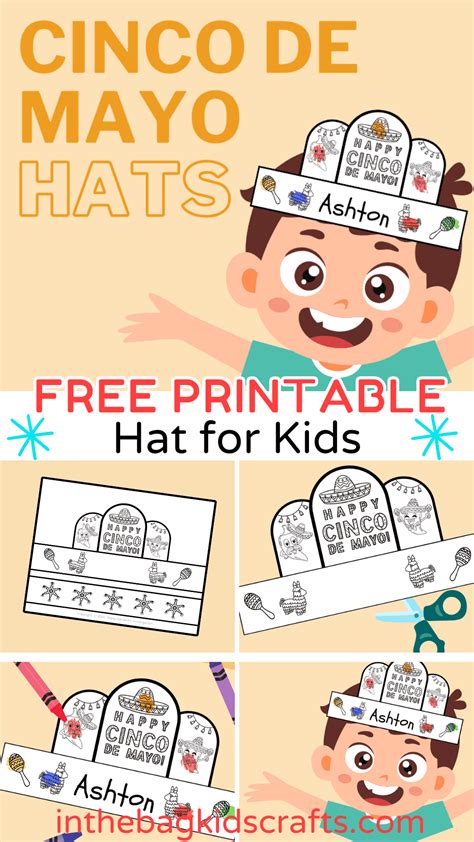 FREE Printable Cinco De Mayo Craft Hat for Kids • In the Bag Kids' Crafts