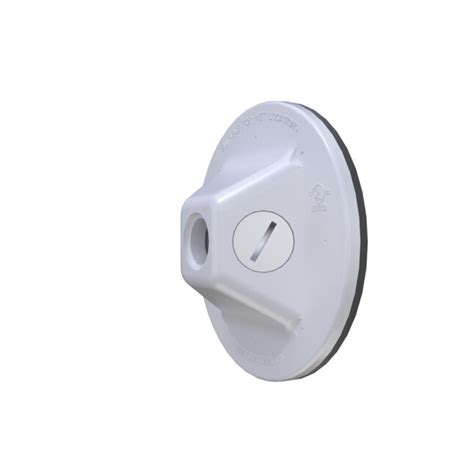Hubbell Round White Plastic Weatherproof Electrical Box Cover in the ...