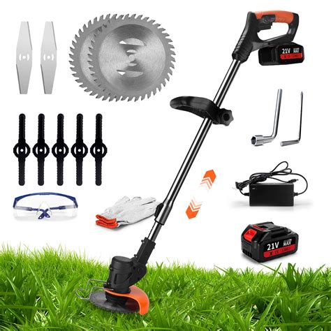 Electric Trimmer Yard, Battery Operated Weed Wacker 3-in-1 with 3 Types ...