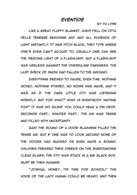 Image result for Creative Writing Examples