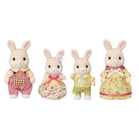 Calico Critters Marguerite Rabbit Family, Limited Edition Doll Playset ...