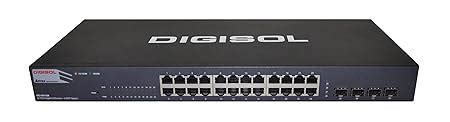 DIGISOL 24 Port Gigabit Ethernet Layer 2 Web Managed Switch with 4 ...
