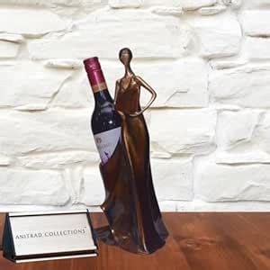 ANITRAD COLLECTIONS Resin Wine Holder Antique Dancing Lady Statue Wine ...