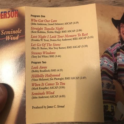 Seminole Wind by John Anderson (Cassette, Feb-1992, BNA) for sale online | eBay