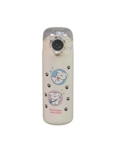 TailSip Stainless Steel Bottle – 500ml Cute Puppy Design Sipper ...