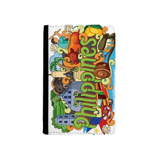 Camiguen Philippine Graffiti Passport Holder Travel Wallet Cover Case ...