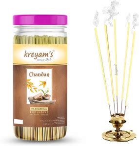 Kreyam's Chandan Agarbatti Incense Sticks 400Gm Chandan Pooja Items ...