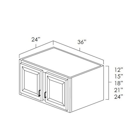 36" Wide Refrigerator Wall Cabinets White Shaker – H-K Supply