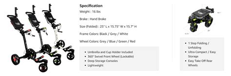 Axglo Tri-360 V2 Three Wheel Ultra Compact Golf Push Cart - Asiansports ...