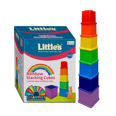 Buy Little's Rainbow Stacking Cubes I Activity Toy for Babies I ...