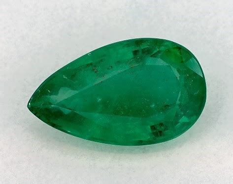 3.04 Carat Pear Natural Green Emerald-64189