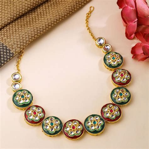 Buy VIRAASI Gold-Plated Ethnic Bridal Sheeshphool Matha Patti Online