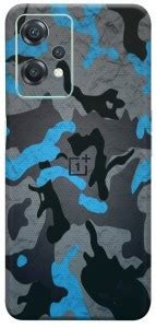 Skins Factory Camo Blue Mobile Back Skin Sticker, One Plus Nord CE2 ...