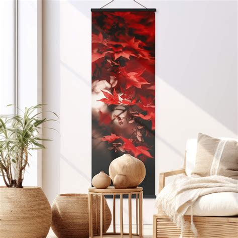 Affiche textile Annie - Red Autumn | wall-art.fr