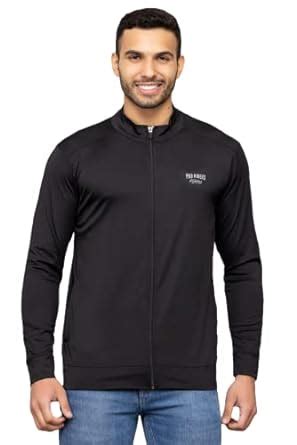 Buy PRORIDERS Lycra Dri-Fit Solid/Plain Men's Full Sleeve Front Zip ...