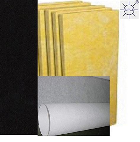 SIPLA Home Theater Glass Wool Sound Proofing DIY Pack (8 pieces Glass ...