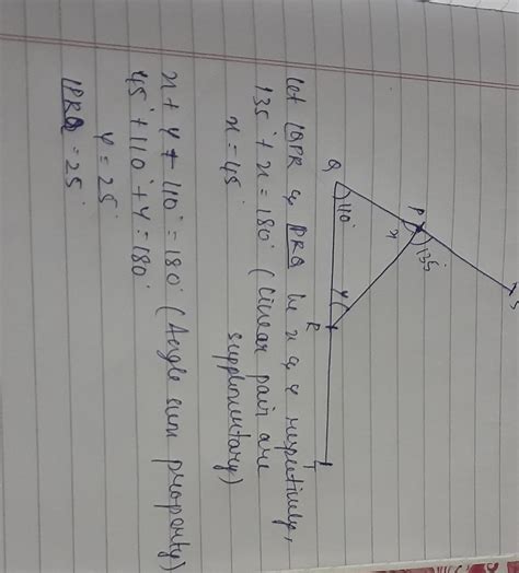 In figure, sides QP and RQ of ∆ PQR are produced to points S and T ...