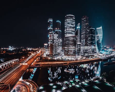Обои На Рабочий Стол Ночная Москва - 68 фото