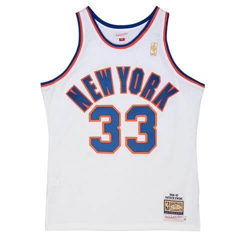 Mitchell & Ness Authentic Patrick Ewing New York Knicks 1996-97 Jersey ...